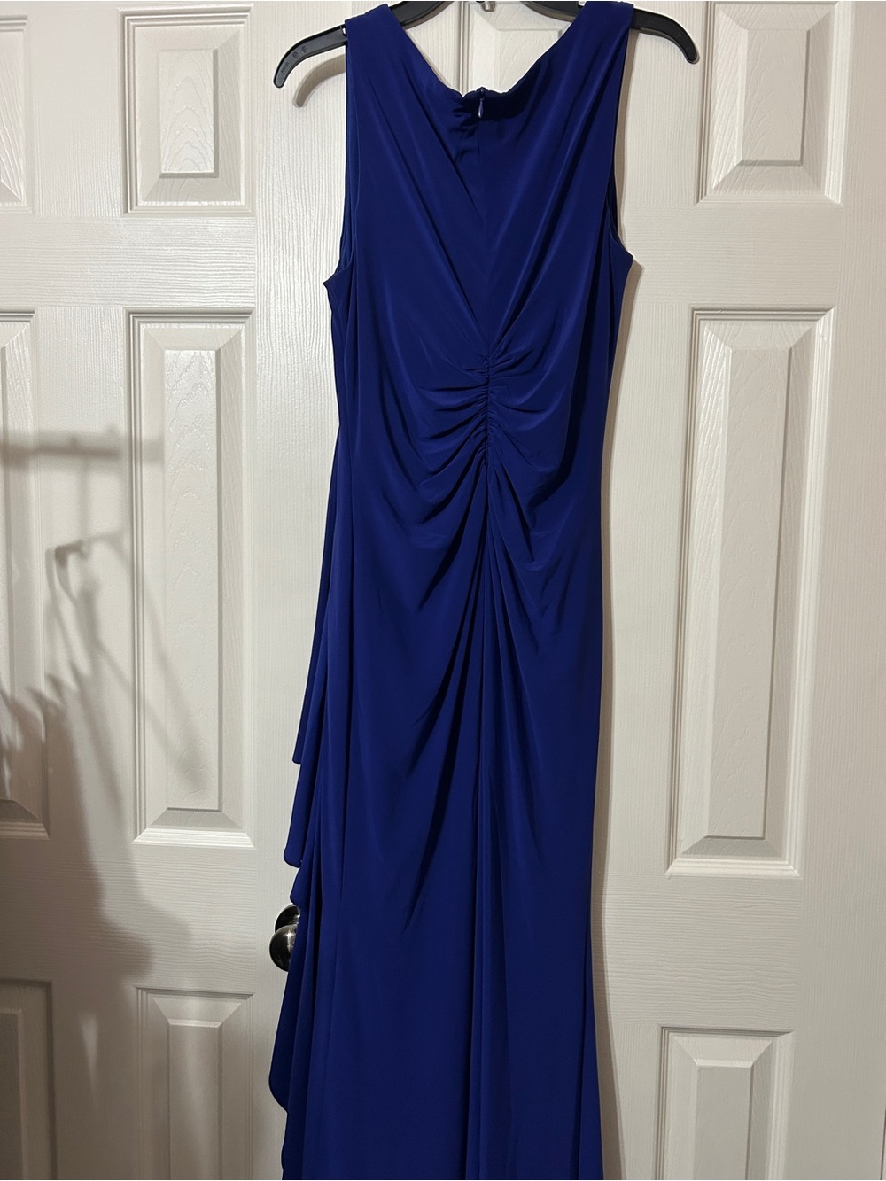 Vince Camuto Cobalt Blue Sleeveless Ruched Maxi Dress - Picture 2 of 4